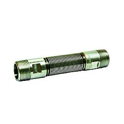 Giunto Compensatore di Dilatazione/Antivibrante per Gas - Soffietto inox Aisi 321/316L - Raccordi alle estremità maschio fisso in A105 Lucidato - 2" - P.Max 2,5 Bar - L=230mm
