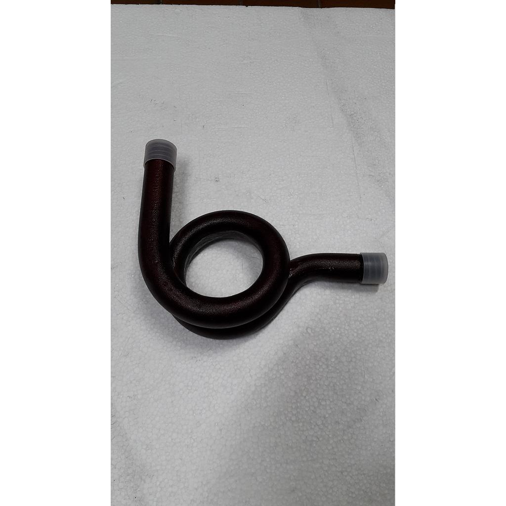 Sifone a Riccio - Inox Aisi 316 a 90° - Filettato Maschio 1/2 NPT alle due estremità  - Ricavato da tubo SCH80 A182 316 Senza Saldatura - Attacchi ad Angolo 90° - Mod. RM1.080.16/90° - Sim.