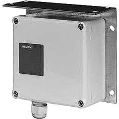 Pressostato Differenziale Siemens , campo  0 / 10 Bar , attacchi  in Ottone 1/2" g.m. , staffa di montaggio inox - Diaframma Ceramico , per Liquidi e Gas non  aggressivi - Alimentazione 24VDC - Segnale uscita  0 - 10VDC - IP54 - Mod. QBE61.3-DP10 , cod.120503A 