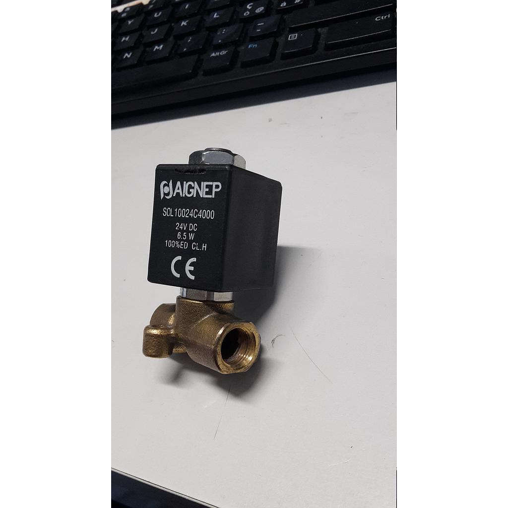 Elettrovalvola Aignep - Solo corpo in Ottone f.f. gas 1/8 - 2vie NC - mod.01F02115N0
