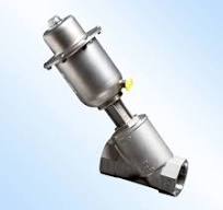 Valvola Pneumatica On-Off a flusso libero - corpo microfuso inox Aisi 316 PN40 , filettato fem. gas  1" -   Otturatore inox Aisi 316L EQP - servocomando inox Aisi 304 T70 NC - PCIFMCM_025_2_1_EQP - Procom 