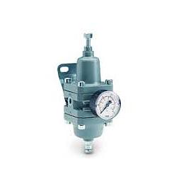 Filtro - Riduttore aria compressa - attacchi  ff. 1/4"NPT - completo di manometro campo 0-80 Psi - mod. FR20/1M - Cod.FR210M