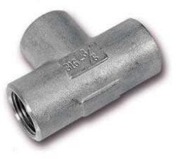 Tee Filettato Inox AISI 316/316L EN 10253-4 - PN50 - 1/4"