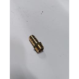 Raccordo P/GOMMA in Ottone Maschio Tipo Roma - 3/8"x10 mm