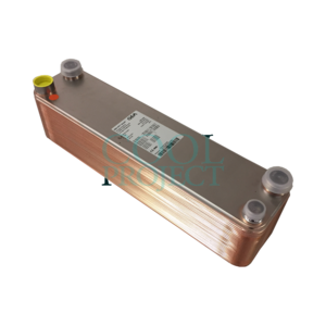 Scambiatore a piastre , saldobrasato , 4 attacchi x 1" Fem.gas, mod.GBS 500H-74(R1,R2)B-4x1" INT B  