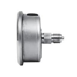 Manometro tutto inox - diametro 63 mm - Attacco posteriore inox 316 da 1/4" Filettato Gas Maschio - Campo 0-1 Bar - Quadrante Asciutto - Classe 1,6 - 