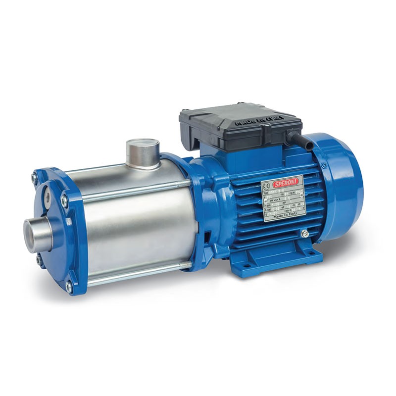 Pompa elettrica Speroni Multigirante(5) - mod.RGXM 5-5 - Monofase  230V-50Hz - 2850g/1' - 1,5HP(1,1Kw) - Asp/Man.fem. 1 1/4" x fem. 1" - (Q=4mc/h-37 mt c.a.- max 90°C)