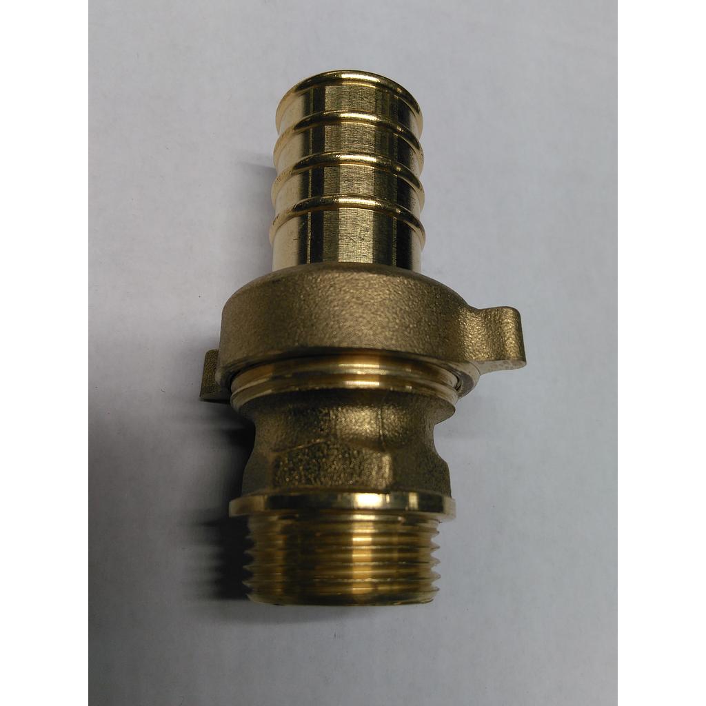 Raccordo P/Gomma in Ottone 3 Pezzi Diritto Sede Conica - Maschio - 1" x 25 mm