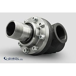 Giunto rotante in Ghisa Sferoidale - Ingresso 1 1/2" Gas Femmina x Uscita 1 1/2" maschio gas  - Art. NBS150-GF3KX - Sinistro - Girol  