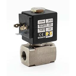 Elettrovalvola Inox303 R2G 2/2 NC, Azione Diretta , f.f. gas 1/4 - Passaggio interno mm 2,5 - Tenuta VITON - (Solo corpo)  - R2ICCBGV25 