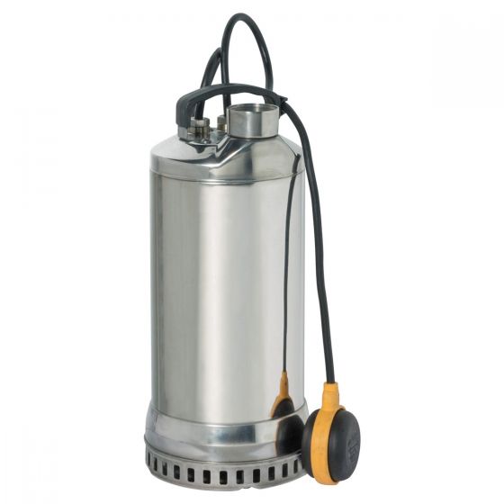 Pompa elettrica sommersa Speroni a funzionamento automatico con galleggiante +  10 mt di cavo - Motore Monofase 230V-50Hz , da 0,55Kw (0,75 HP) - Particolari esterni e interni inox304 - Tenuta meccanica Silicio/Silicio/NBR - Attacco uscita fem.gas 1 1/2" - Mod.SXS-750-DA (101297510) 