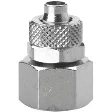 Raccordo Ottone  - Calzamento - A. Compressa   diritto  fem.gas 1/4 - 06 - Mod. 1463 - CAM