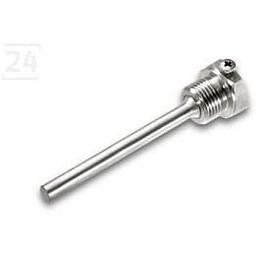 Pozzetto Inox Aisi 316 - 1/2" Gas Maschio - L=100 mm compreso filetto - Diametro Esterno 12 mm x Diametro Interno 10 mm + vite blocco laterale