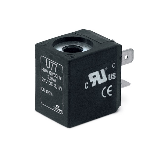 Bobina Camozzi UTH - 22MM , 24VAC/12VDC PET - 50/60Hz - 3.5 VA