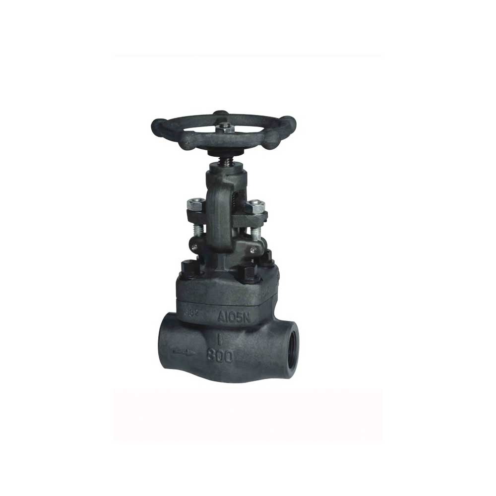 Valvola a saracinesca (Gate) in acc. carbonio, a passaggio ridotto, attacchi a saldare a tasca 1 1/2" SW - Serie 800LB BB RB SW A105/F6 HFS DC - Cod.GAT8A178RBHSD