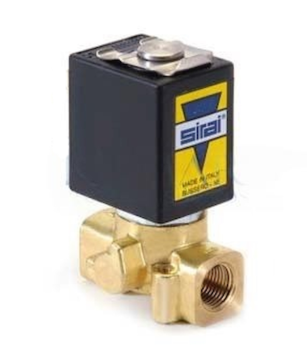 Elettrovalvola ASCO/SIRAI Mod. L172V18-ZB12A Bobina 220VAC - 2/2 - Filettata FF Gas 1/8" - Orifizio 2 mm - Tenuta FPM