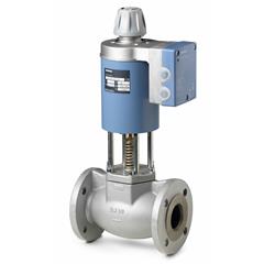 Valvola motorizzata magnetica Siemens , 
a 2 vie , PN16 DN40 , Completa di motore elettrico magnetico modulante  - Comando manuale di  Emergenza - Completa di sistema di ritorno in chiusura  in  mancanza di alimentazione - Segnale di comando 0-10V , Alimentazione 24Vac-dc -Mod.MVF461H40-20 - Art.BPZ:MVF461H40-20 - Siemens