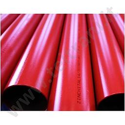Tubo Tondo SS Nero , Serie Leggera , PreVerniciato Rosso D=60,3x3,2mm - Cod.TAL-THERMO-2
