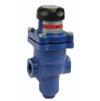Valvola di riduzione autoazionata - Mod. BDV25 - Corpo ghisa sferoidale PN25 - Max 19 Bar/210°C - Campo regolaz. 0,14-1,7 Bar(Molla Grigia) - Attacchi f.f. gas 1" - L=108 mm -  Cod.703750100002  