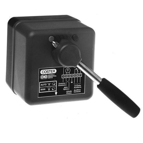 Motore elettrico rotativo 90° , reversibile  - Leva con meccanismo  di azionamento  manuale - Comando elettrico a 3 punti , Alimentazione  230Vac - Mod.CVH118 - Coster 