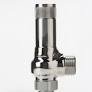 Valvola di sicurezza Nuova General Instruments mod. D7/C - Inox316 - Connessioni 3/8"Gas Maschio in ingresso - 1/2" Gas Maschio in uscita - Tenuta Teflon +250°C - Fluido: Vapore - Collaudo: INAIL+CE IV 