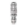 Raccordo Ottone cromato Passaparete Serie Mini con Innesto Rapido per Raccordo Mini f.1/8" x Calzamento Rilsan d.6 - Cod. 5055 x 6/4