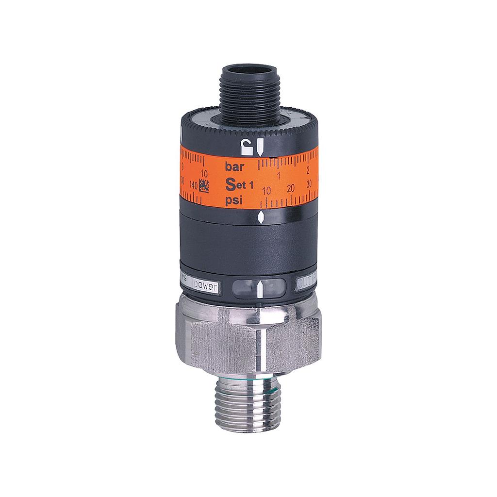Pressostato PK5524 - Campo  0 - 10 Bar - Attacco  al processo  1/4"gas m.cilindrico - PK-010-RFG14-PSPKG/US/ /W  , con impostazione intuitiva del punto di commutazione -Cod.0010 23.03.2026