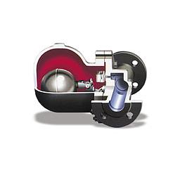 Scaricatore di condensa a galleggiante - Eliminatore aria Termostatico incorporato - (no filtro) - Attacchi flangiati PN16 DN50 - Interasse mm 230 - CRIMA SK80-10Bar - Cod.703200203017