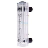 Flussimetro in Plexiglass , attacchi 1/2" gas maschio posteriori , Campo 20-200 lt -mod. R1 