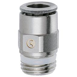 Raccordo Inox Aisi 316 - Rapido - Aria Compressa - Diritto Gas Maschio Conico 1/8 - 06