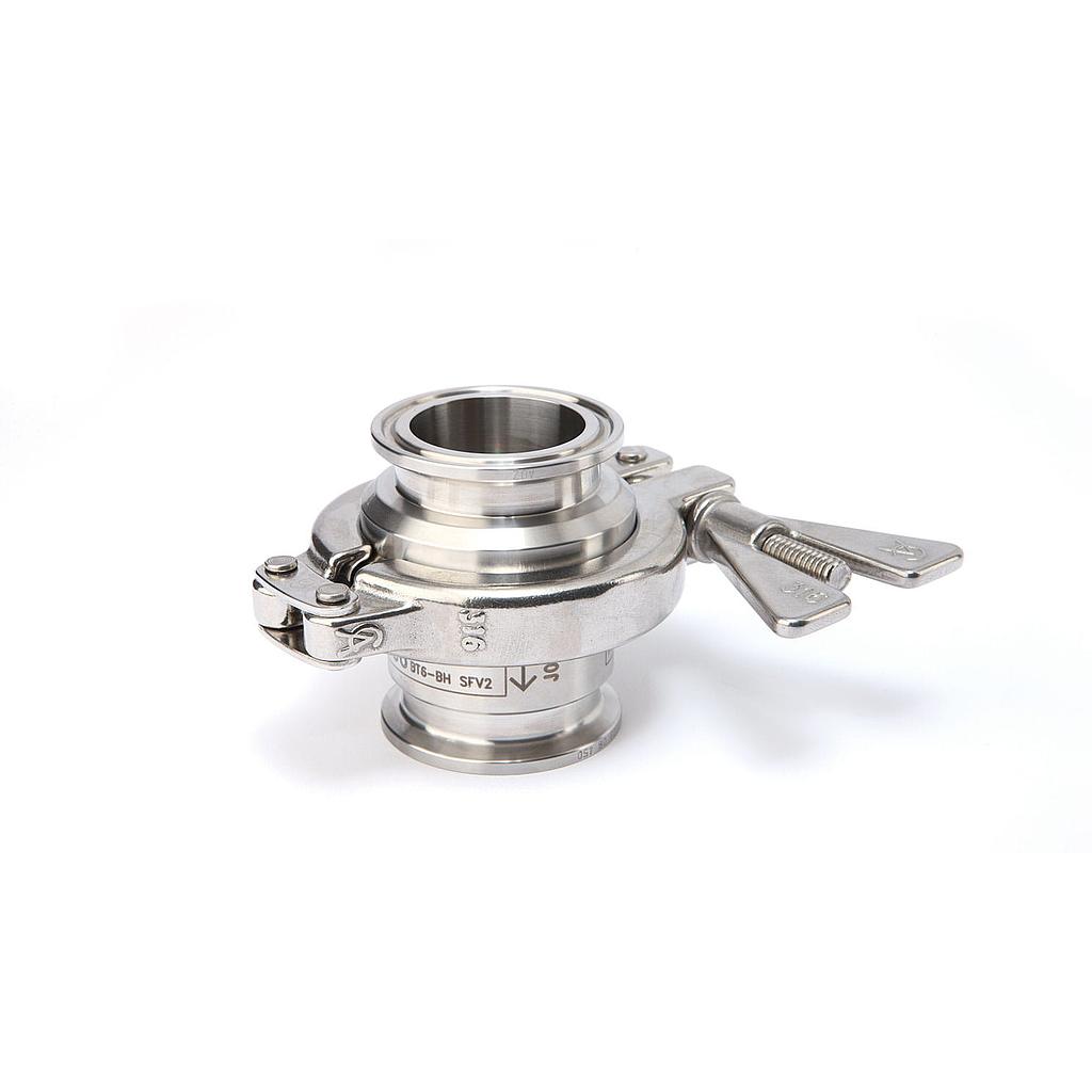 Scaricatore di condensa termostatico a pressione bilanciata, per applicazioni sanitarie - Corpo in acciaio inox 316L - Attacchi Clamp ASME BPE 3/4" - mod. BT6-BH - cod. 73341803000