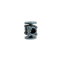 Indicatore di passaggio flangiato PN16 DN15 - corpo in ghisa - 2 vetri in Borosilicato , Guarnizioni di tenuta in Teflon - Cod.164A03.00