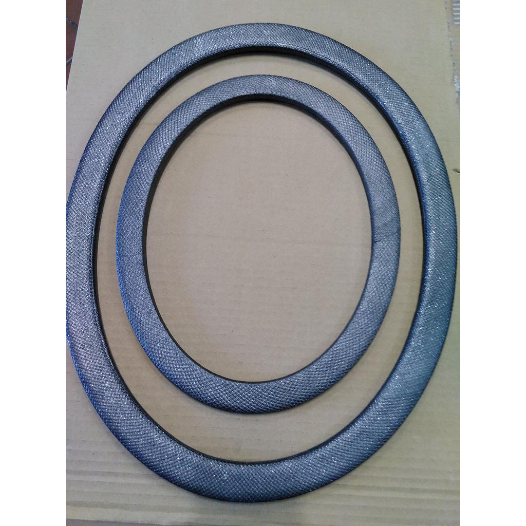 Passo uomo ovale , in tessuto P.A.N Preox - Armato e Grafitato - Temp.max 300°C - 410-310x30x10