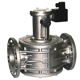 Elettrovalvola in  Alluminio , per Gas , Normalmente Chiusa , a Riarmo Manuale , Pressione max 6 Bar , attacchi flangiati DN100 PN16 - Completa di Bobina 24Vdc , IP65 -  mod. EV136.38.24 - (B.IN)