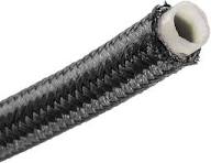 Tubo flessibile in Teflon liscio, diametro interno 6mm + 1 calza esterna inox 304 (senza attacchi)
