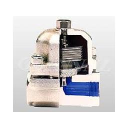 Scaricatore di condensa Termostatico-Bimetallico - con Valvola di ritegno e filtro incorporato interno - Filettato FF Gas 1" - Movimento Apertura/Chiusura regolabile dall'esterno - Mod.SC1