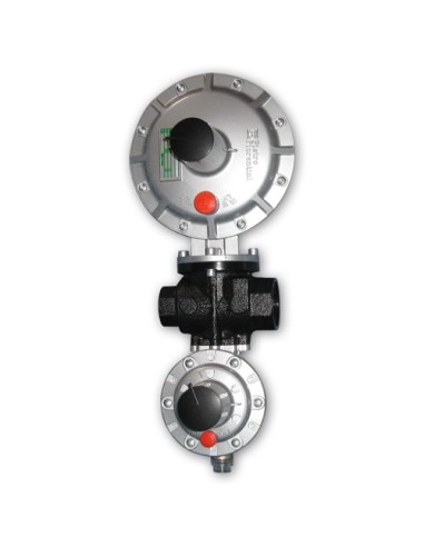 Regolatore di pressione Fiorentini DIVAL 500 Mp - Corpo ghisa sferoidale PN16 - Attacco ingresso   f.gas 1" - Attacco  uscita f.gas  1 1/2" - Campo di regolazione in uscita..170--300 mBar - Completo di : Blocco Alta Pressione - Blocco  Bassa  Pressione - Mod.RG731.52.MP170.300