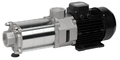 Elettropompa Centrifuga Multistadio OPTX32/8_1,5kW, attacco in aspirazione 1"1/4 G, attacco in mandata 1" G, motore 1,5 kW con alimentazione trifase 2 poli, girante e diffusore in inox AISI 316, albero in inox AISI 431, aspirazione e mandata in inox AISI 316, tenuta meccanica in BVEG, campo di prevalenza 68-30 m, campo di portata 2-8 m3/h