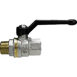 Valvola a Sfera Ottone Cromato, con Leva, SERIE Standard x Acqua-Aria, -15° +120°C - PN63, MOD. 0502- GALAXY  MF 1/2&#34;