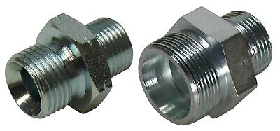 Nipplo A105 3/8&#34; - Filettatura Cilindrica/Cilindrica/gas - Tenuta Svasata/Svasata/60° - CD.NIDG3838