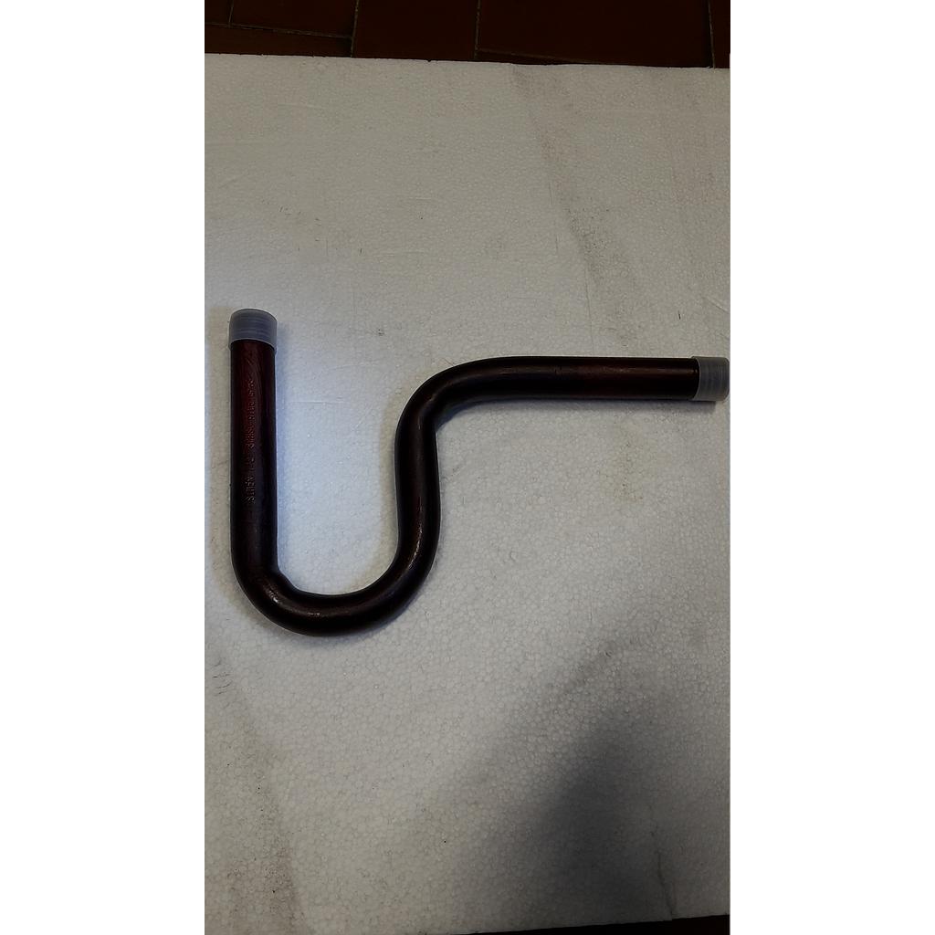 Sifone ad "U" - Filettato Maschio 1/2" NPT alle due estremità - Ricavato da tubo nero SCH80 A106 Gr.B Senza Saldatura - Mod.SU2.080.06N - Sim.