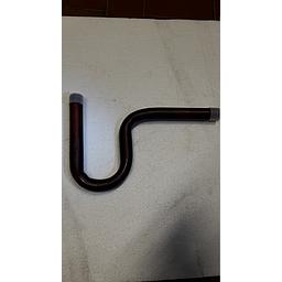 Sifone ad "U" - Filettato Maschio 1/2" NPT alle due estremità - Ricavato da tubo nero SCH80 A106 Gr.B Senza Saldatura - Mod.SU2.080.06N - Sim.