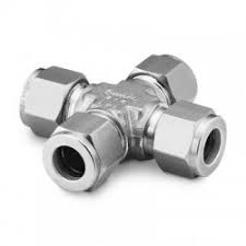 Raccordo a  Croce inox 316 con ogiva inox - tubo 12 