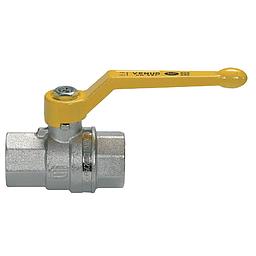 Valvola sfera Ottone x Gas, leva Gialla, -20 / +60°C, PN63 - Mod.1001-VENUS - FF 1" 