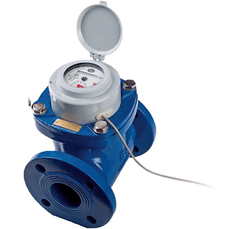 Contatore acqua WOLTMANN Omega WE SDC flangiato PN16 DN50 - Completo di reed K=10 - Con bollo di verifica prima - Conforme alla normativa M.I.D.