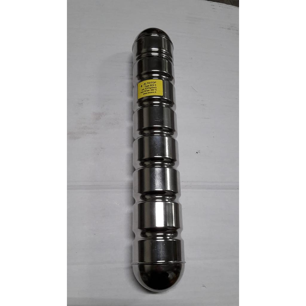 Galleggiante magnetico inox 316 per indicazione livello su tubo inox 2" - Diam. 50x300 mm - Peso specifico fino a 0,78 - SCH1 - MNA