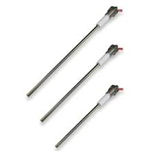 Sonda livello per liquidi conduttivi e recipienti in pressione  15 Bar - 150°C - Elettrodo inox316 Lungh.1000 mm x diam.7 mm - Attacco inox303 Gas Maschio 3/8" - Corpo isolante in Teflon uso alimentare - Collegamento elettrico tramite capocorda ad occhiello - (Senza Cappuccio di protezione) - Mod. TL30D