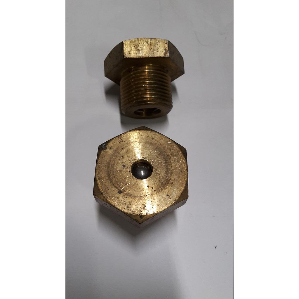 Valvola Rompivuoto - Corpo in Ottone - tenuta con sfera inox + molla - attacco maschio gas 3/4"