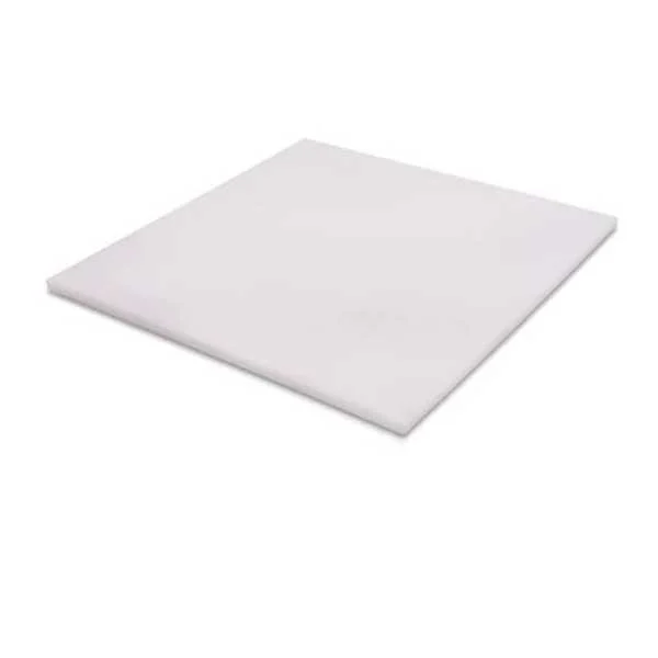 Lastra (Peso Teorico: 3,35 Kg. +/- 10%) - PTFE Fluteck - Compatibilità: Acidi Concentrati, Basi Forti, Idrocarburi, Solfatazione, Acqua Demineralizzata, Alimenti, Farmaceutici - Evitare: Metalli Alcalini Fusi, Fluoro Gassoso - Sp. 1 mm - Dim. 1200 x 1200 mm