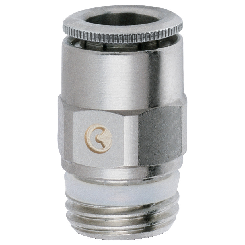 Raccordo Ottone - Rapido Sprint - Aria Compressa - Diritto Gas Maschio Conico 3/8" x 8 - Mod. S6510 - CAM